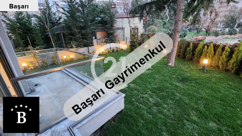 Başarı'dan  sahil sıfır binada bahçe kullanımlı 3+1 130 m2 lüks