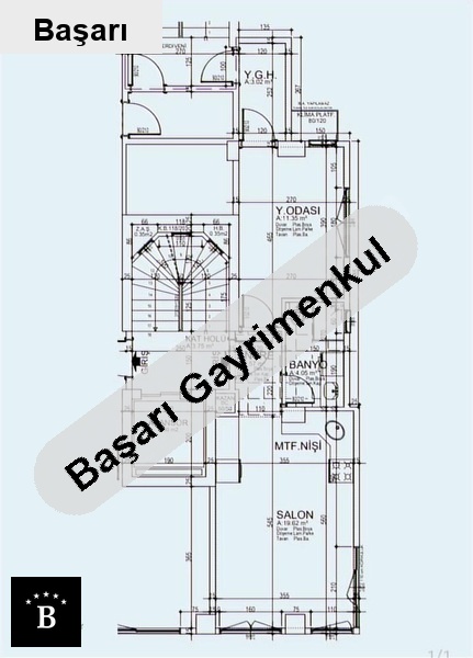 Başarı'dan 60yil parkina cepheli̇  1+1